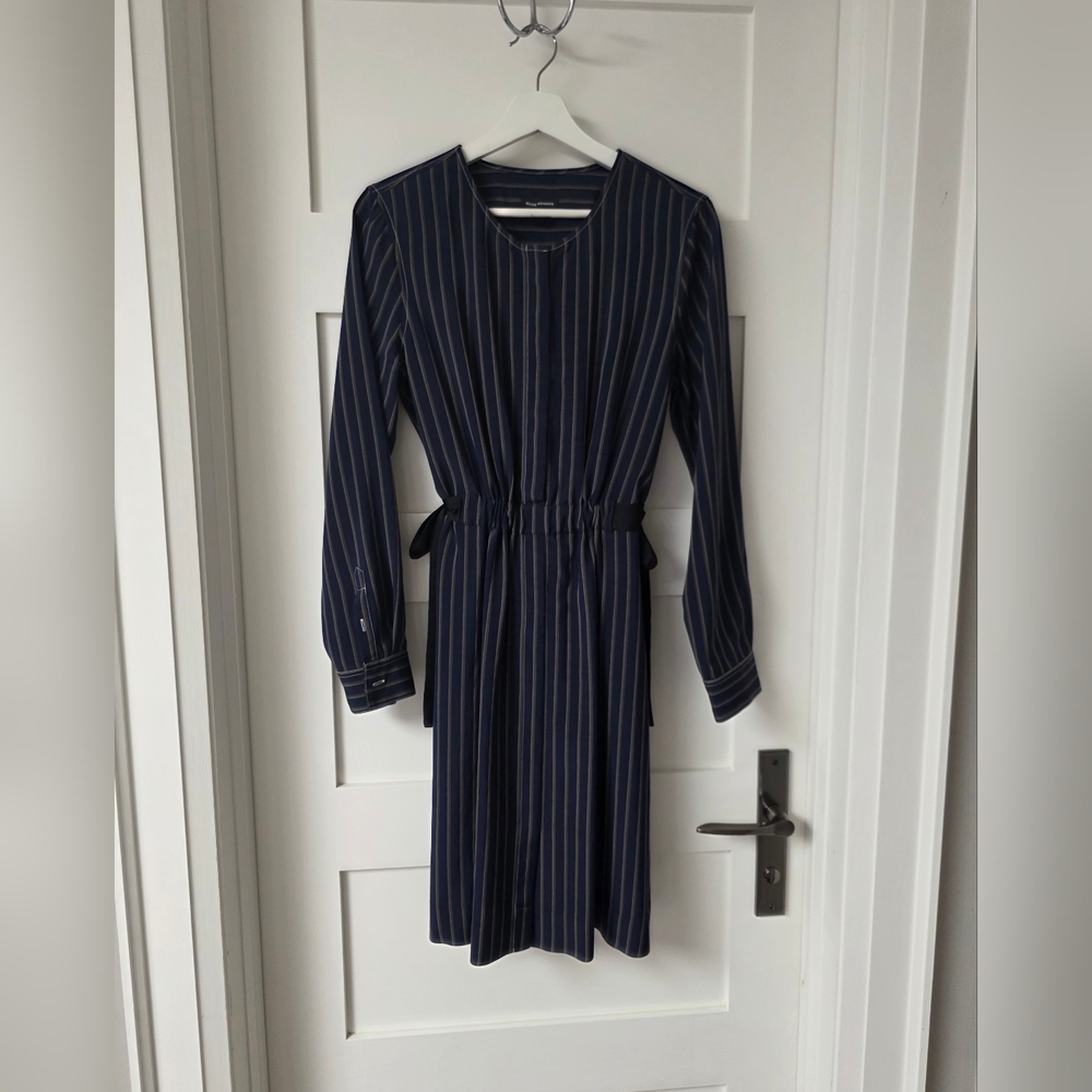 Club Monaco Navy and White Striped Dress